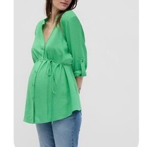 Gap maternity tunic green size small